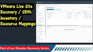 VMware Live Site Recovery / SRM.  Inventory Mapping..  The Complete guide