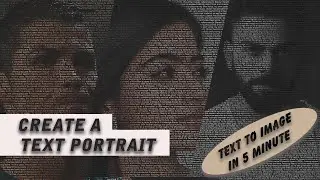 How to Create a Text Portrait using HTML & CSS |  Text to Image