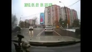 Убийцы на дороге! Камикадзе на черном фольксвагене (на красный)