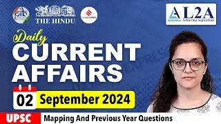 Most Important News UPSC Current Affairs 2 September 2024 |The Hindu & Indian Express Analysis|#upsc