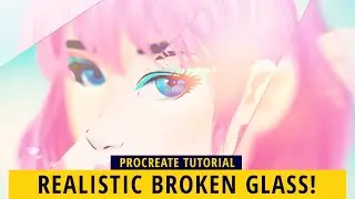 Realistic Broken Glass Effect in Procreate! (Procreate Tutorial)