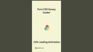 Pure CSS Gooey Loader Animation || #animation #css #loading #coding #softwareengineer