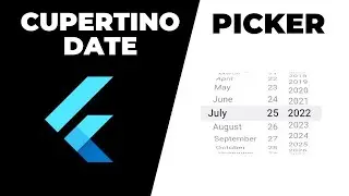 Cupertino Date and Time Picker in Flutter | IOS Style Date Picker | flutter tutorial 