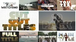 Large Cut Out Titles ▶▷ Premiere Pro Trends ◁◀