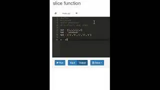 Python || slice function