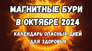 Магнитные бури в октябре 2024. Календарь магнитных бурь на октябрь 2024: самые опасные дни месяца.