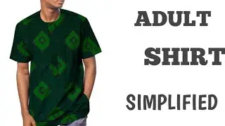 SIMPLIFIED* How to cut an adult shirt. Adult native shirt/senator.* beginners friendly