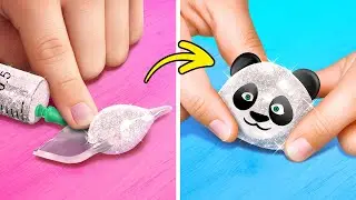 DIY Nano Tape Bubble Fidget Toy 🎨 🐼 Cool Crafts And Amazing Hacks For Your Kids