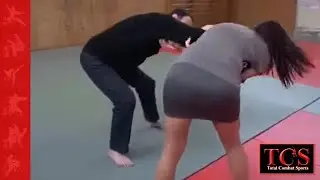 Judo Woman Throws Man to the ground with style