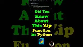 Did you know this zip function in Python? #coding #programming #python #codinghacks