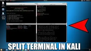 Kali Tutorial [Part-7] Split Terminal In Kali Linux For Multiple Work At One Time