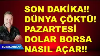SON DAKİKA Dünya piyasaları çöktü!! Pazartesi | Dolar ve | Borsa nasıl açar? | Fitch not artışı!