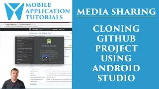 Android tutorial sharing images application: Part 1 - Importing github project using android studio