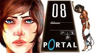 Portal 1-08. Полное прохождение игры как проходить Портал 1, глава 3, Камера испытаний 08
