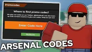 ALL VALID CODES In ARSENAL... (Roblox Arsenal)