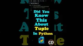 Did you know this in Python Tuple? 