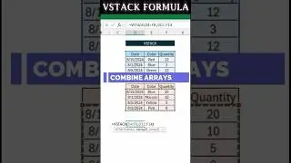 VSTACK : Your New Excel Superpower #excelformulas #shorts