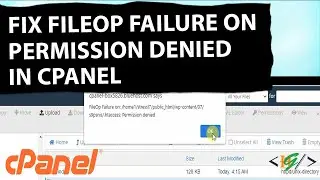 How to Fix FileOp Failure On Directory not Empty Error in cPanel | Cant Delete Files and Folders