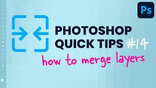 Photoshop Quick Tips: How To Merge Layers #shorts