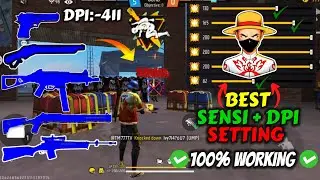 Free Fire Headshot setting 2024 ⚡ Best Dpi Settings FF ⚙️| Sensitivity + Hud Settings Free Fire