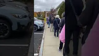 Voting lines in Clifton Park