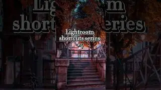 Lightroom shortcuts #4