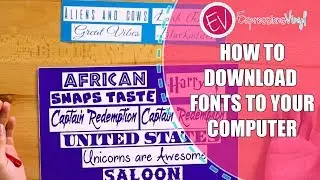 How to Download Fonts to your computer