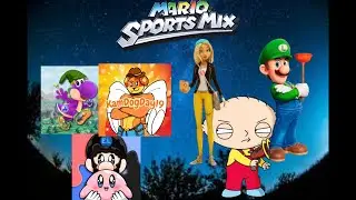 Mario sports mix volleyball EpicLuigi Kever and KamDog19 Vs Stewie Zoe and Luigi