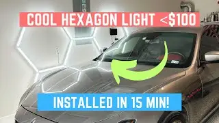 Installed Hexagon LED Light Panel for Under $100!