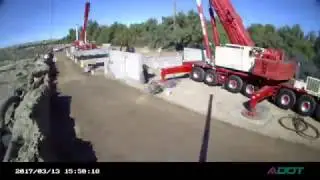 Accelerated Bridge Construction: Sacramento Wash Time Lapse