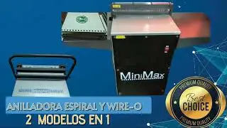 PERFORADORA ANILLADO Espiral y Wire-o , 2 MODELOS intercambiables en 1