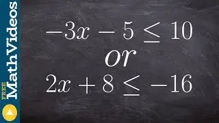 Learn how to solve an or compound inequality