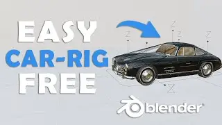 Free Car Rig in Blender 4.2 Tutorial! [RBC Addon]