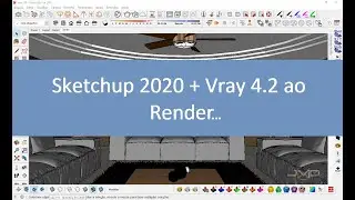 Com sketchup 2020 + vray 4.2 ao render