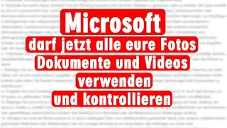 Neuer Microsoft Servicevertrag - MS kontrolliert jetzt alle Daten
