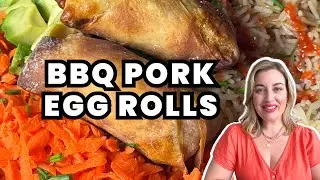 BBQ Pork Egg Rolls in Air Fryer – no deep fryer needed!