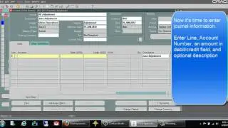 How to Enter Manual General Ledger (GL) Journal Entry - Oracle Tutorials