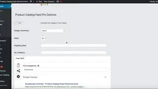 Category Settings - Product Catalog Feed for WooCommerce