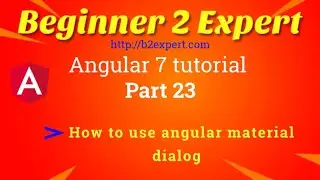 Angular material part 2 - How to use angular material dialog inside an existing project