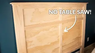 Building a KING HEADBOARD with 4 tools (Plan available)