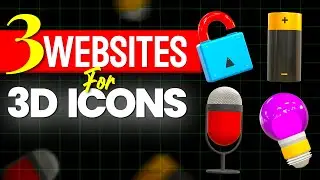 3 Websites for 3D ICONS (FREE) 🔥🔥🔥