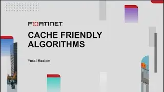 Cache friendly algorithm