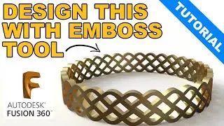 How to use the Emboss Tool in fusion360