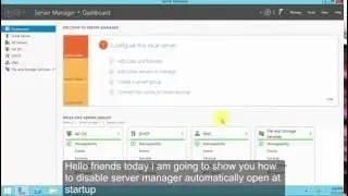 How to disable server manager automatically open at system start up