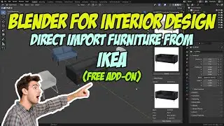 Blender for Interior Design: Direct Import Furniture from IKEA (Free Add-on)