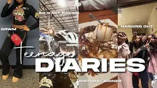 TEENAGE DIARIES | Go-kart racing, birthday dinner, GRWM, reacting to TikTok ban, hanging out, etc.