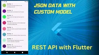 API Integration in Flutter || JSON Data with Custom Model || Rest API with Flutter