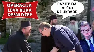 Aca leva ruka desni džep u manastiru Studenica 😂
