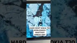 HARD RESET NOKIA T20 DESBLOQUEIO