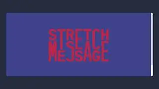 Stretched Text Animation Using Html, Css and Javascript